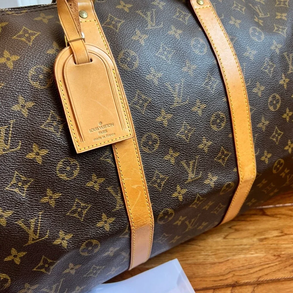 Louis Vuitton Keepall 55 Brown Luggage